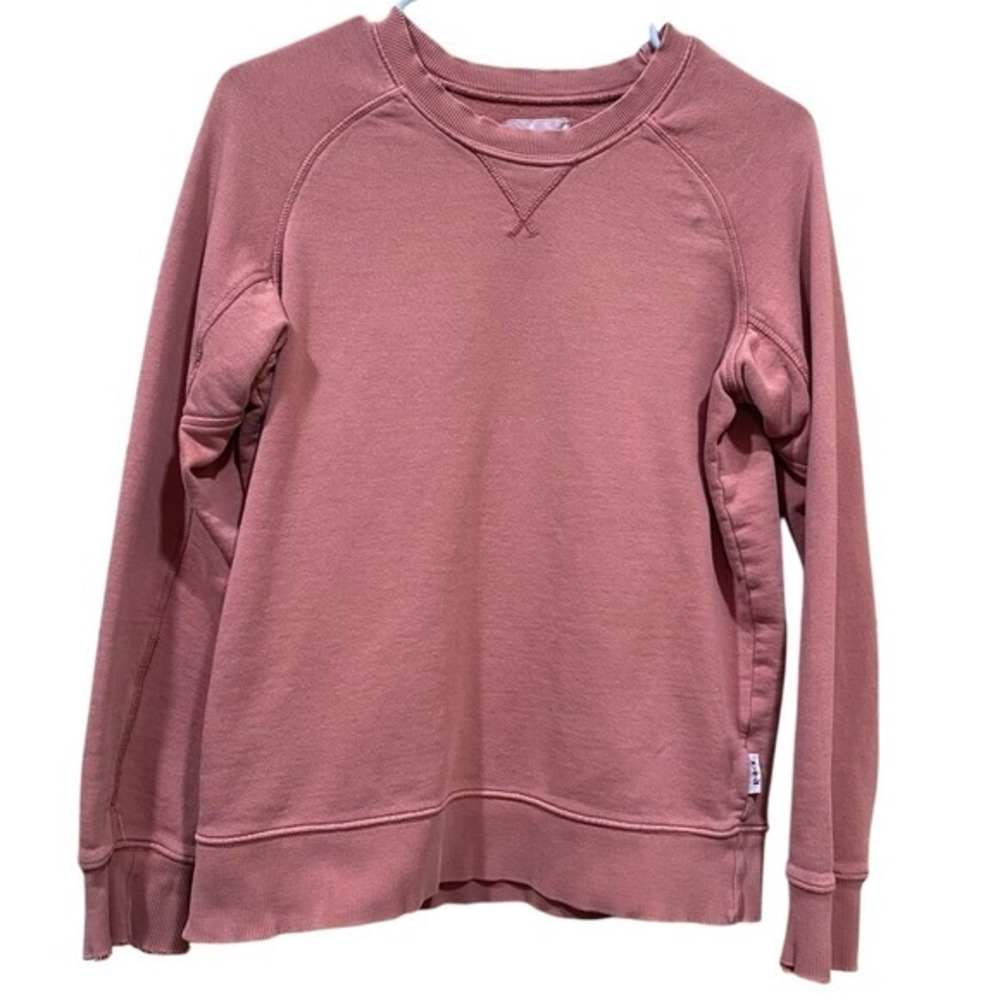 Pact Women's Dusty Rose Crew Neck Sweater‎ Small Organic Cotton